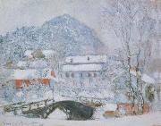 Sandviken Village in the Snow